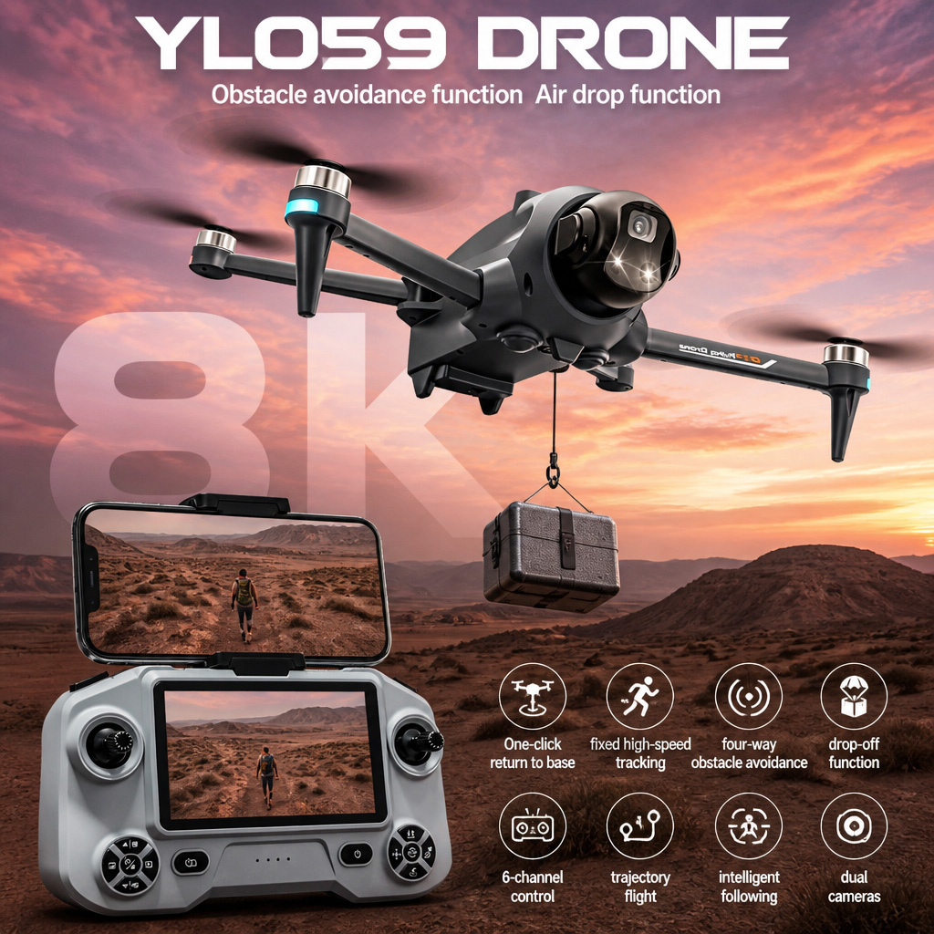 Drone Surveying - NOWY DRON YL059 GPS z funkcją