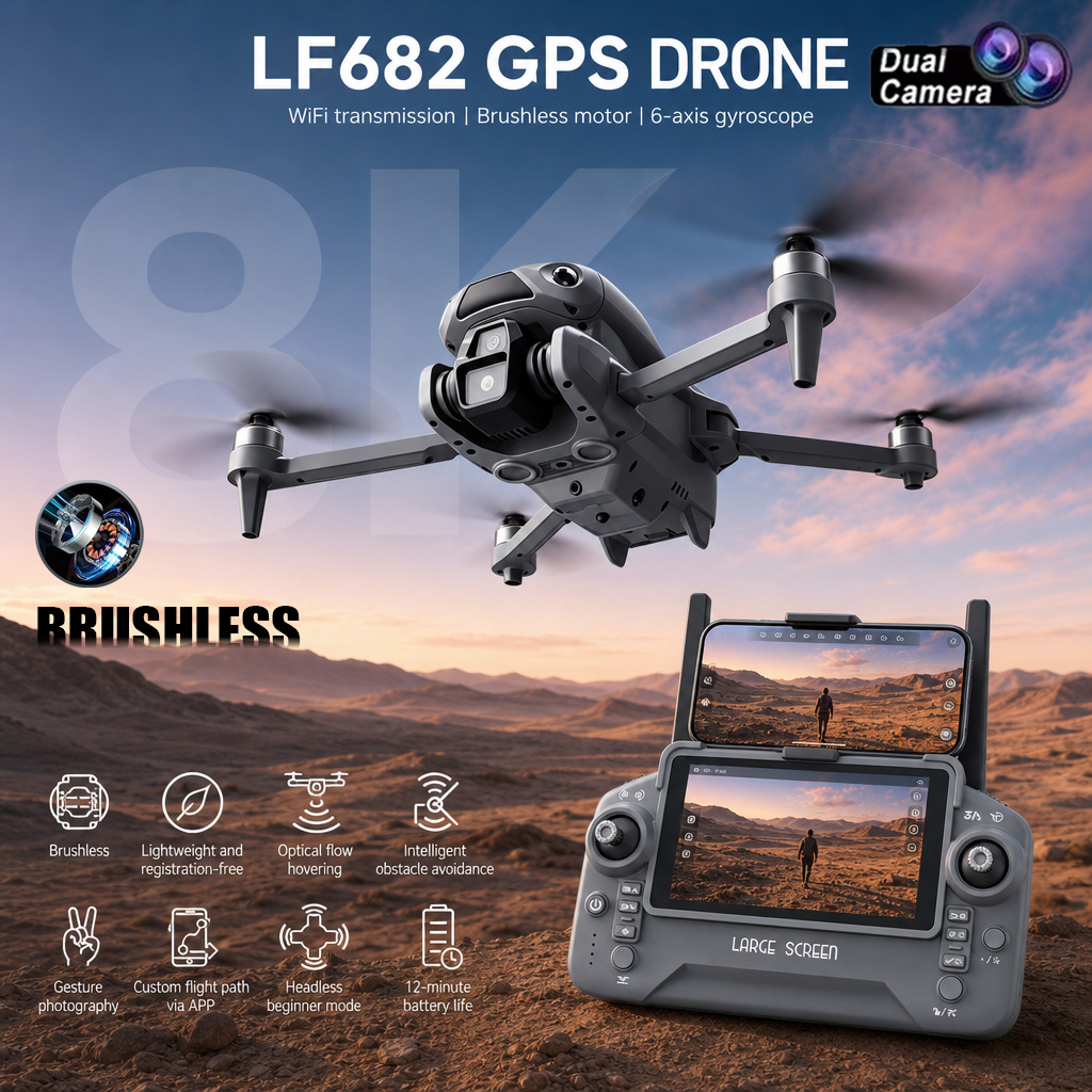 Drone Mapping - Nowy dron LF682 8K z podwójną