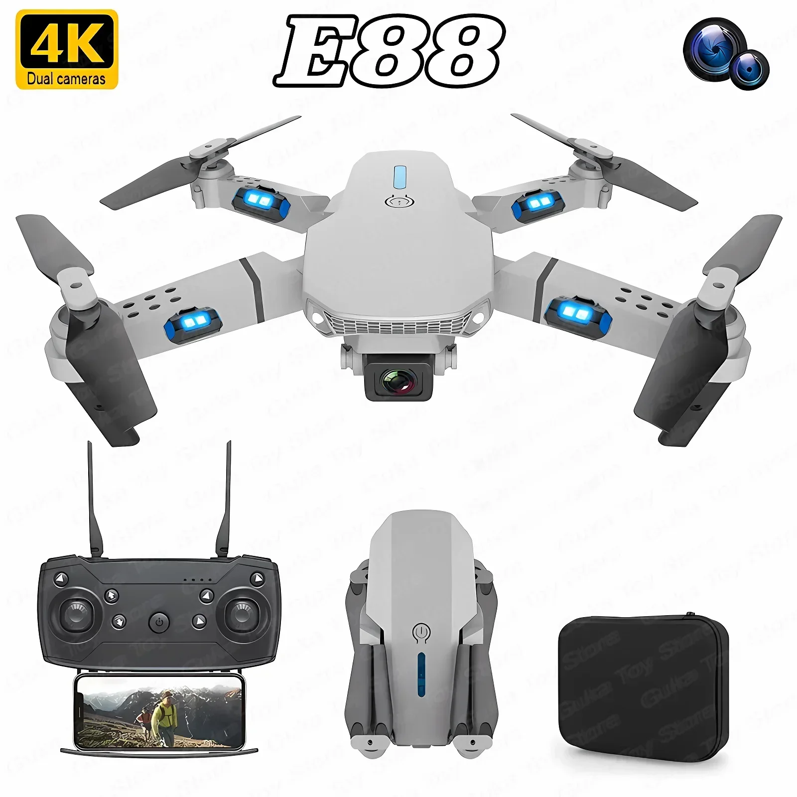 E88 Pro WIFI FPV Drone Wide An – Drone Cinematic recenzja i cena